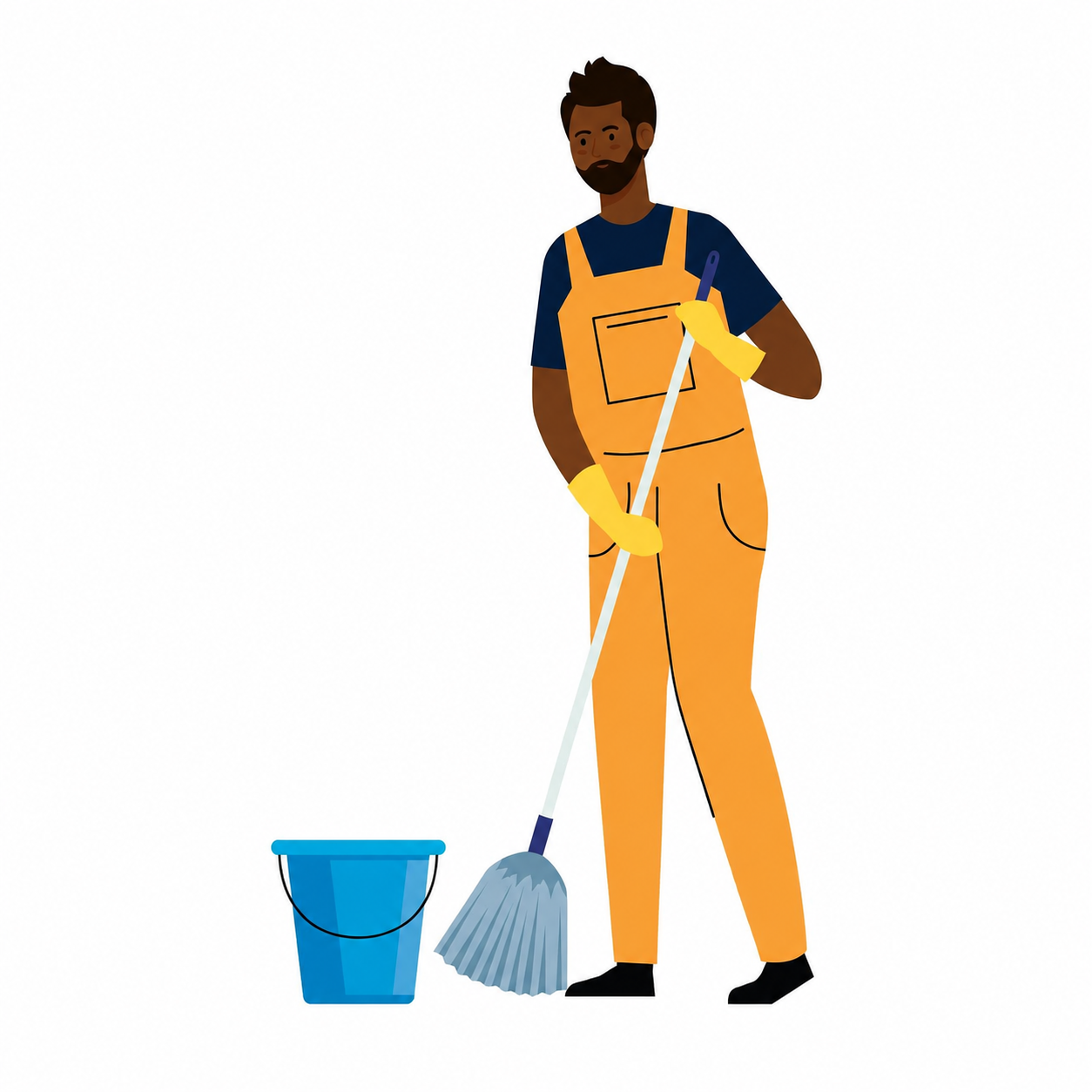 Cleaner with mop